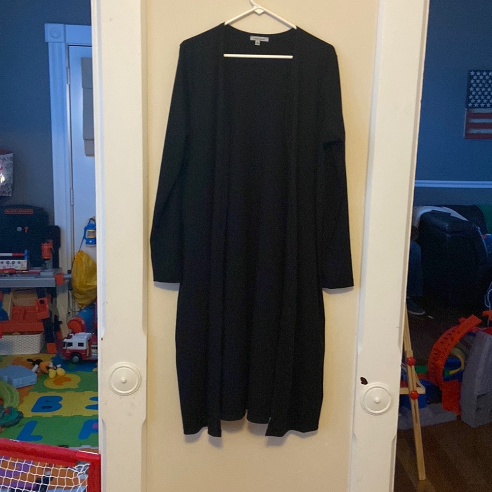 Long black sweater